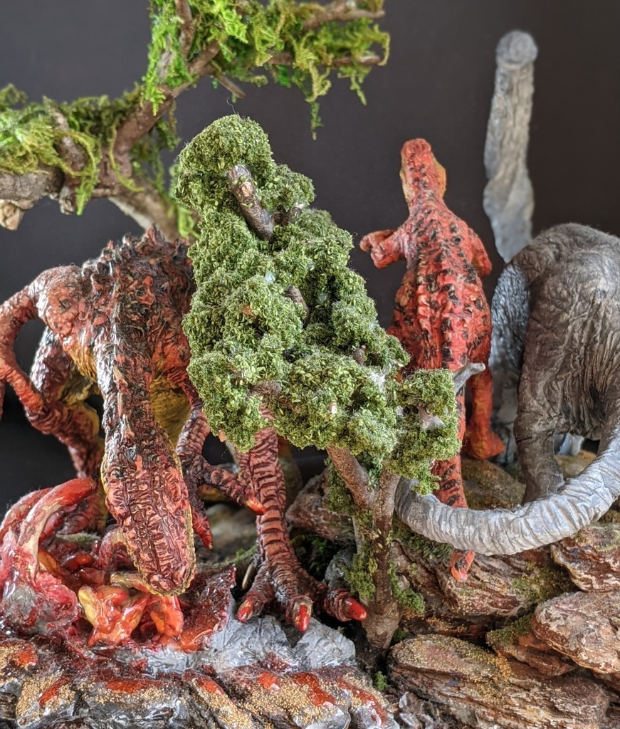 雷竜無惨(ジオラマベース付)アロサウルス大小・ブロントサウルス