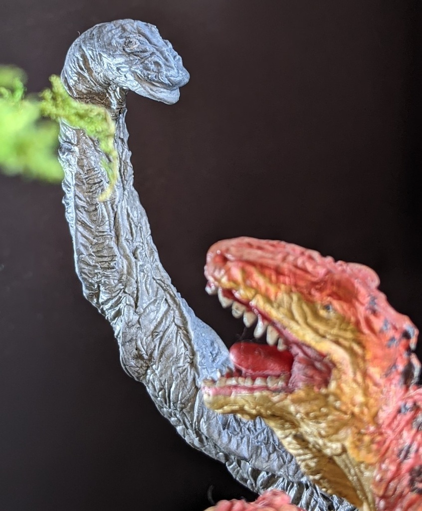 雷竜無惨(ジオラマベース付)アロサウルス大小・ブロントサウルス