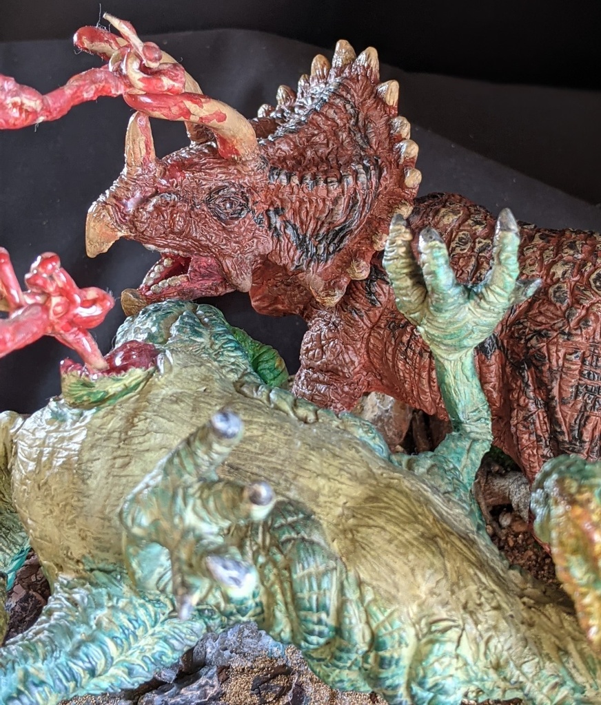 角竜無双(ジオラマベース付)トリケラトプス・ケラトサウルス