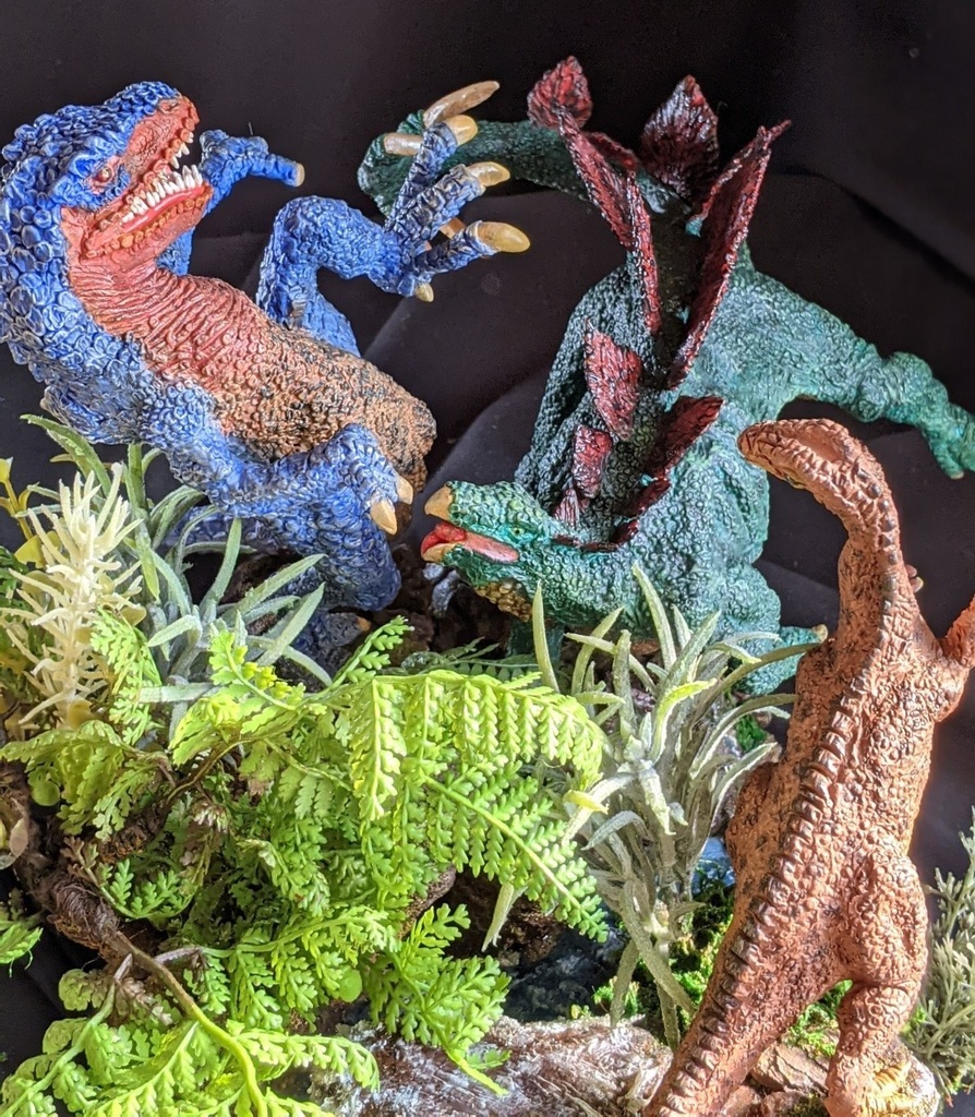 剣竜反撃(ジオラマベース付)ステゴサウルス・アロサウルス・カンプトサウルス