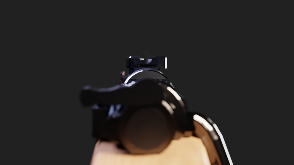 Kar98k風 ボルトアクションライフル 3Dモデル 【アニメーション付き】