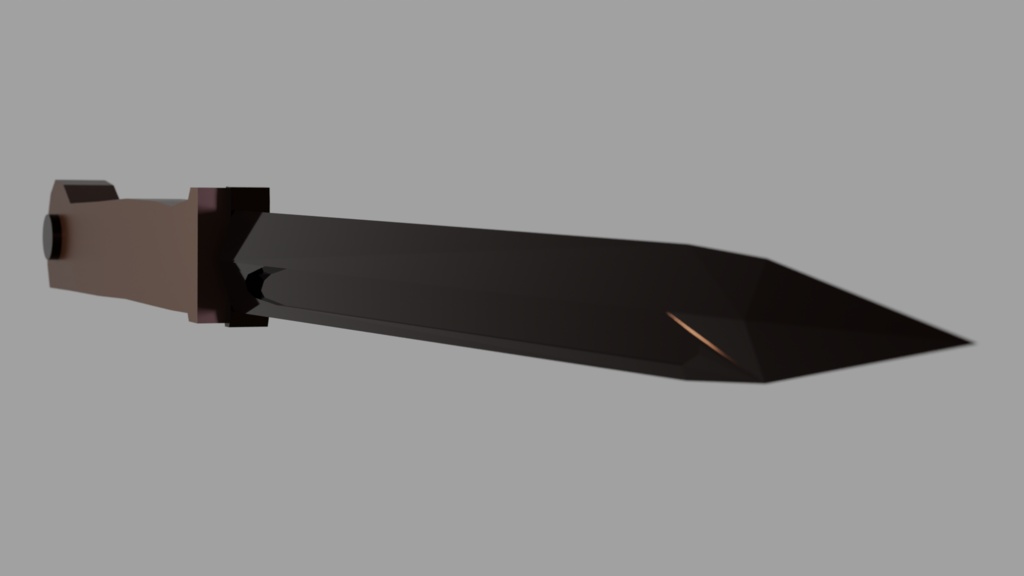 Kar98k用銃剣 3Dモデル