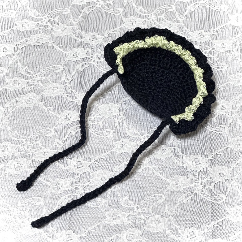 ✯⁺˳double frill bonnet˳⁺✯