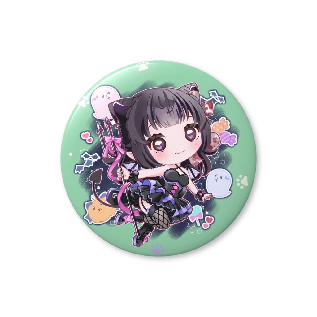 【さくかり】ハロウィンカリンチャ缶バッチ