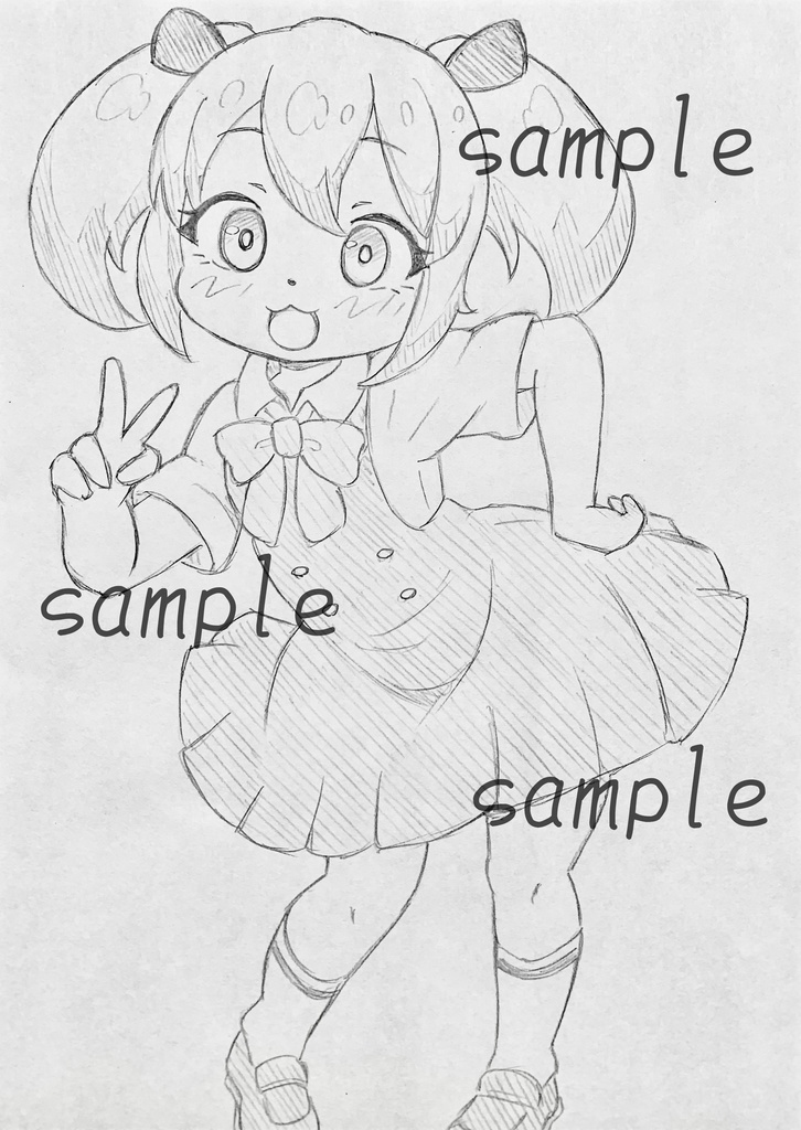 専用　絵画　手描きイラスト　原画　鉛筆画　ドローイング　リボン 専用絵画手描きイラスト原画鉛筆画ドローイングリボン