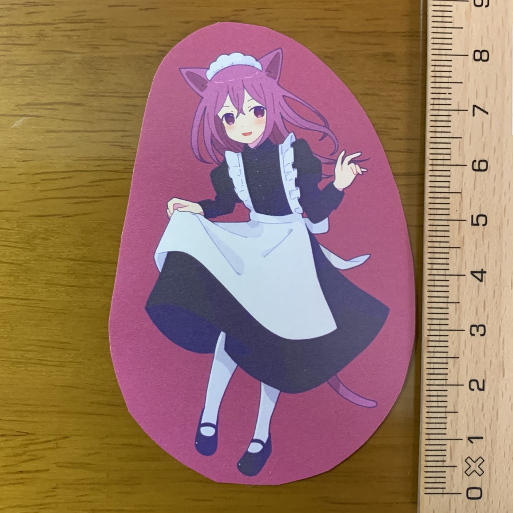 けもみみメイドさんステッカー