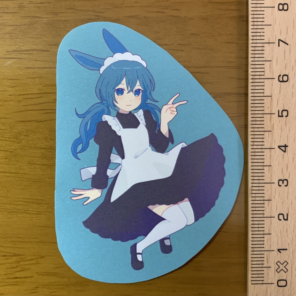 けもみみメイドさんステッカー