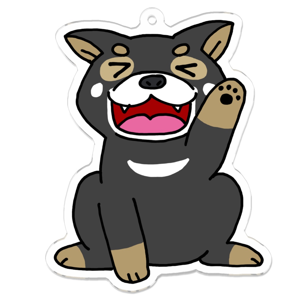 遊んでほしい桃ちゃんアクリルキーホルダー イラストショップ あさりんち Booth