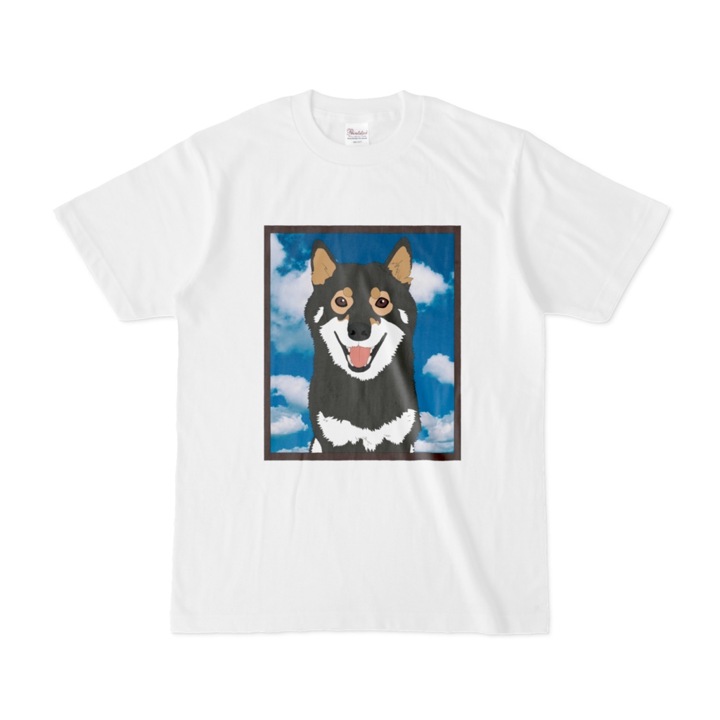 黒の柴犬tシャツ 柴犬とイラストショップ Booth
