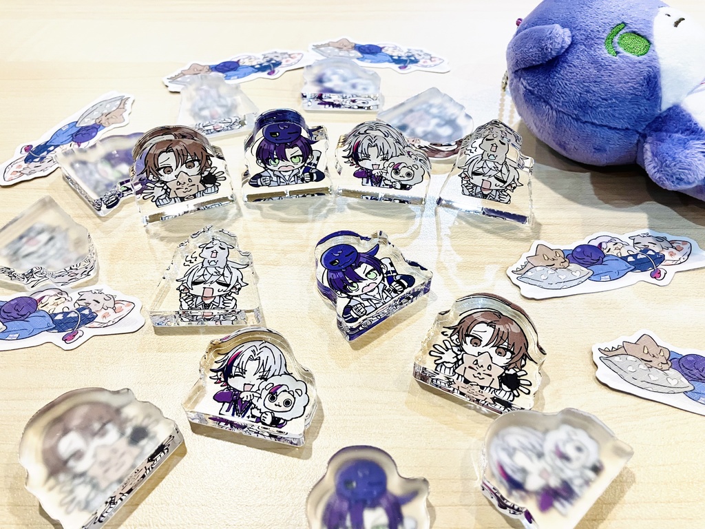 ろふまおまるアクリルブロック