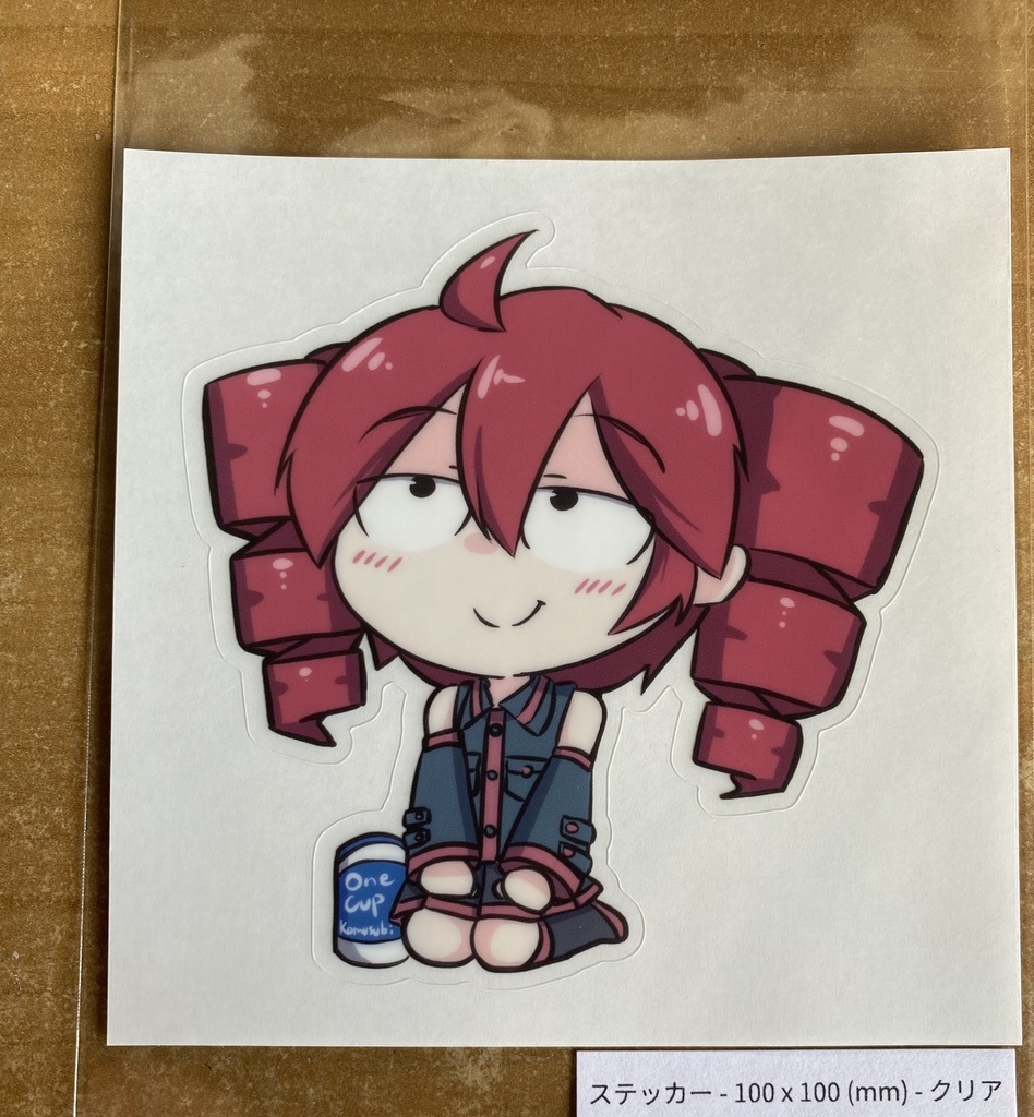 正座待機テトさんステッカー