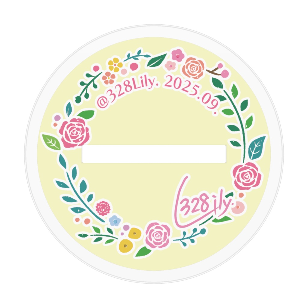 【三葉リリィ】アクリルスタンド 一枚絵《ハフアニ記念》