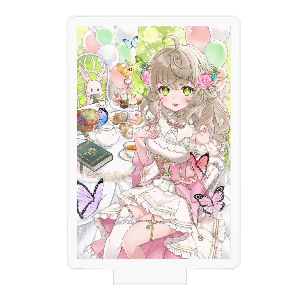 【三葉リリィ】アクリルスタンド 一枚絵《ハフアニ記念》