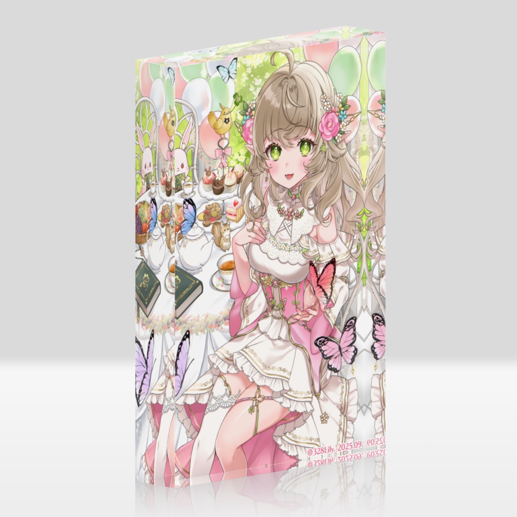 【三葉リリィ】アクリルブロック《ハフアニ記念》
