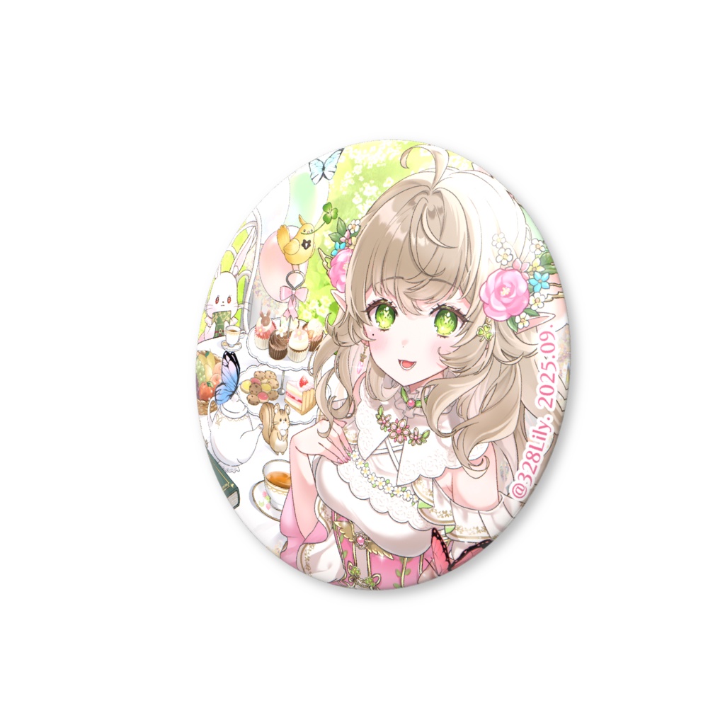 【三葉リリィ】缶バッジ《ハフアニ記念》