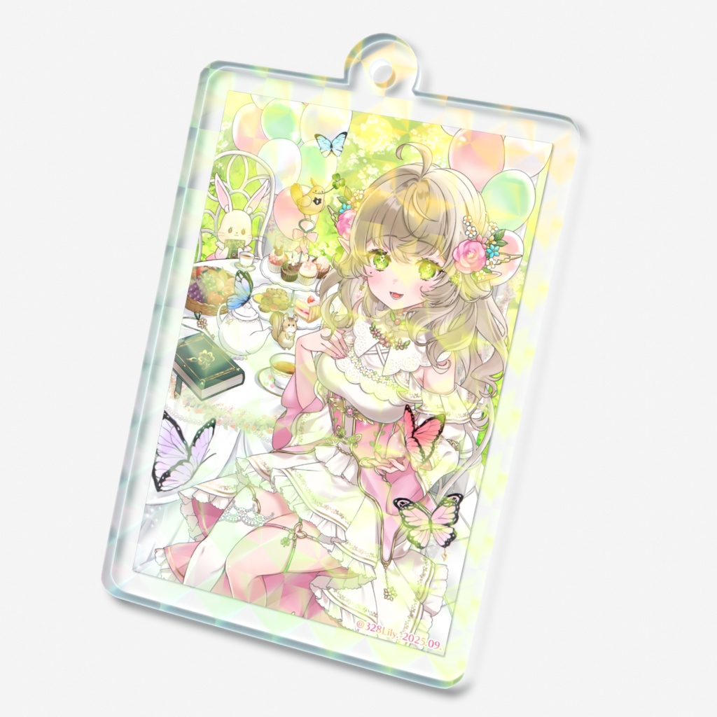 【三葉リリィ】ホログラムアクキー《ハフアニ記念》