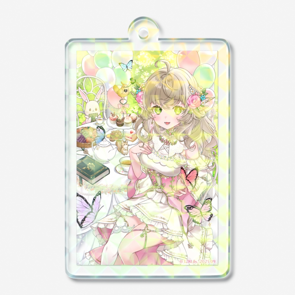 【三葉リリィ】ホログラムアクキー《ハフアニ記念》