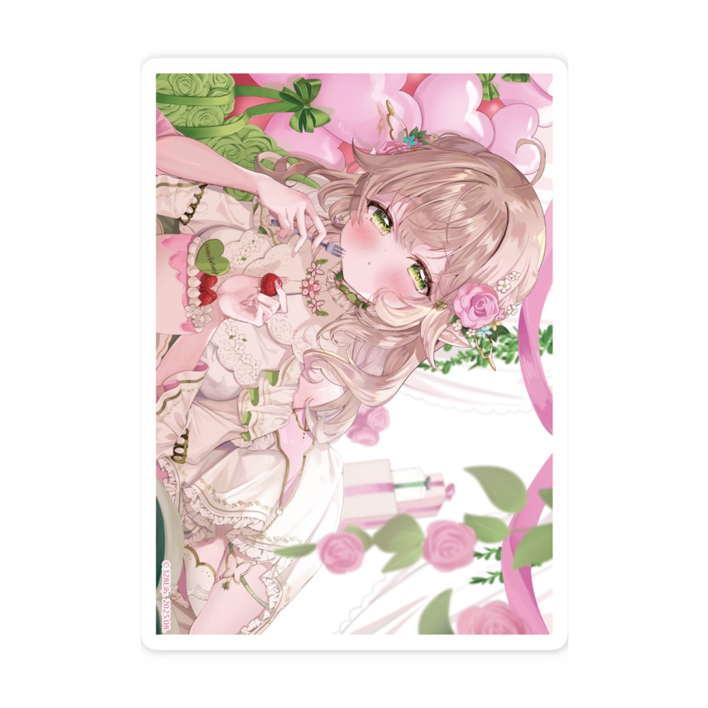 【三葉リリィ】スマホステッカー《誕生日2025》