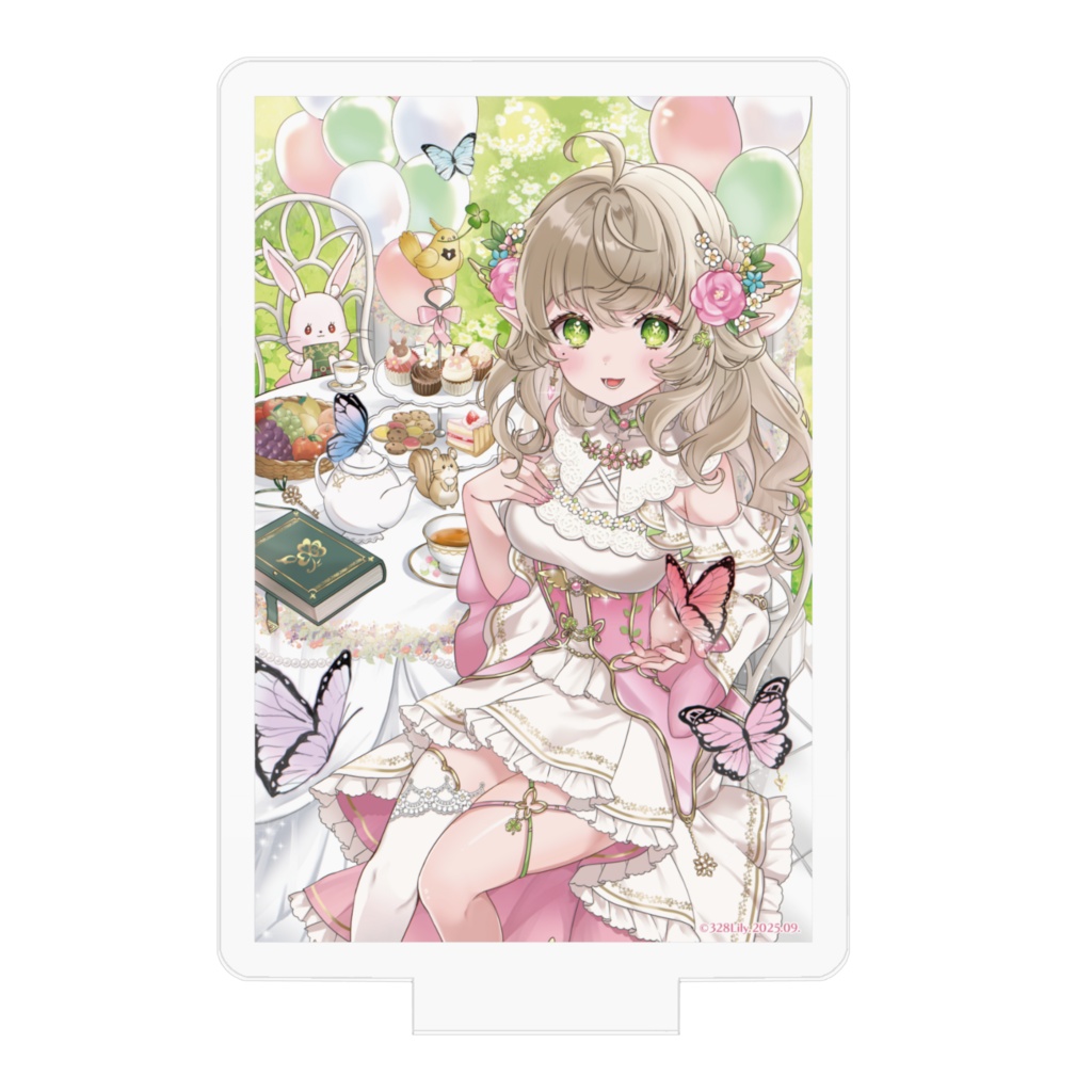 【三葉リリィ】アクリルスタンド 一枚絵《ハフアニ 記念》