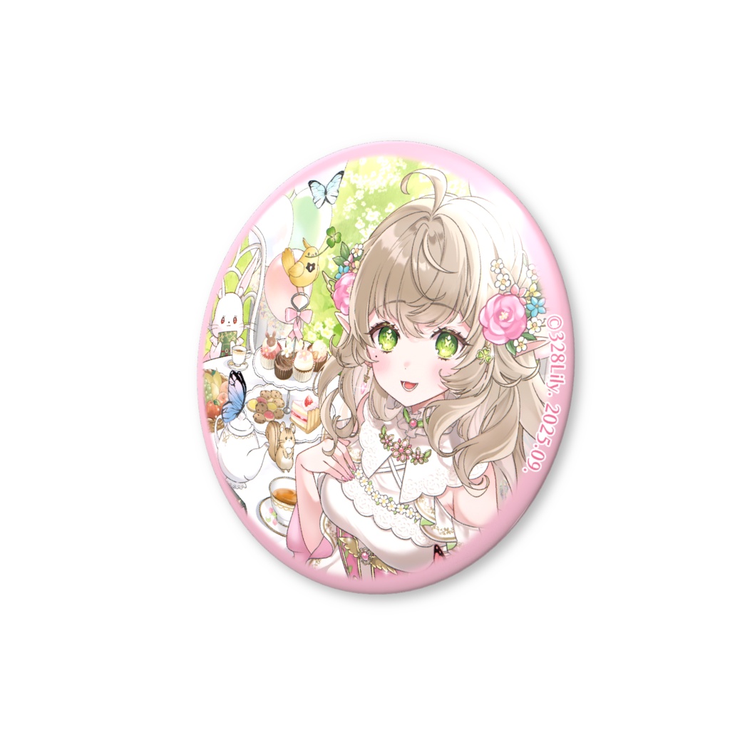 【三葉リリィ】缶バッジ《ハフアニ 記念》