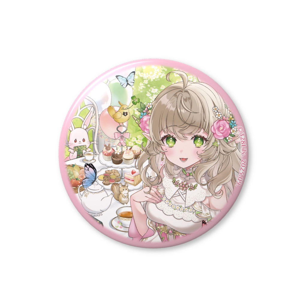 【三葉リリィ】缶バッジ《ハフアニ 記念》