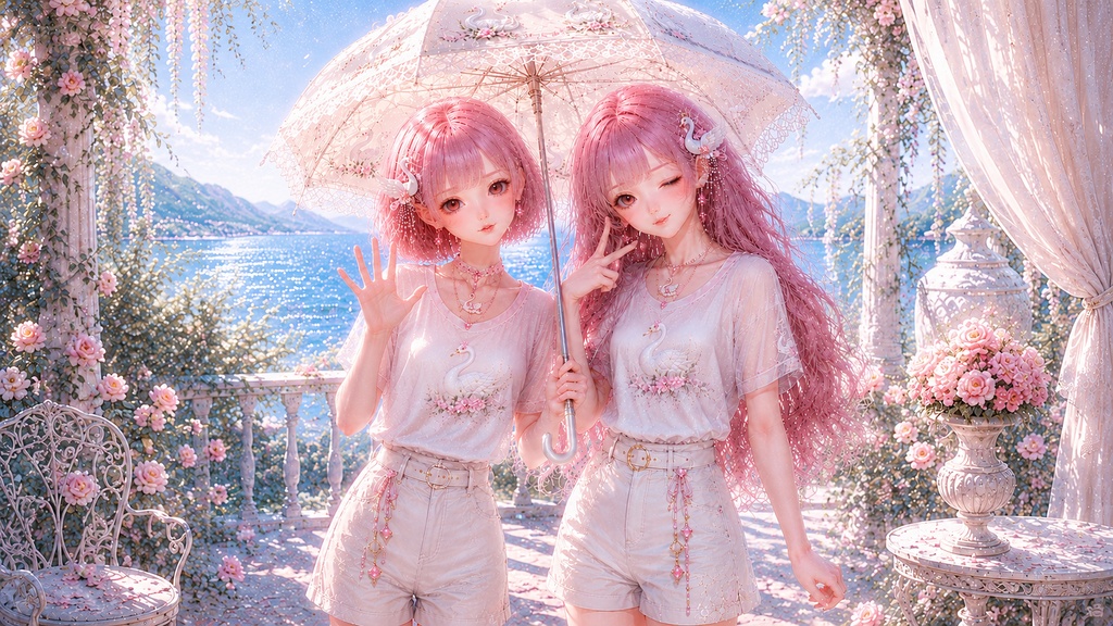 morganite-twins 癒し壁紙セット