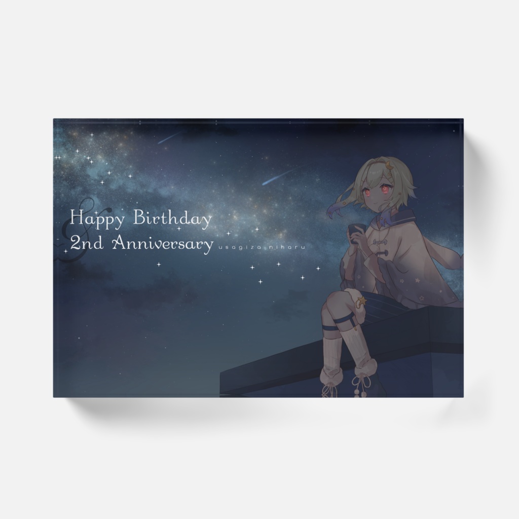 誕生日&2周年記念アクリルブロック