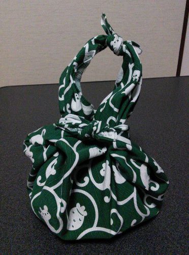 すた風呂敷 唐草 緑 綿 53cm