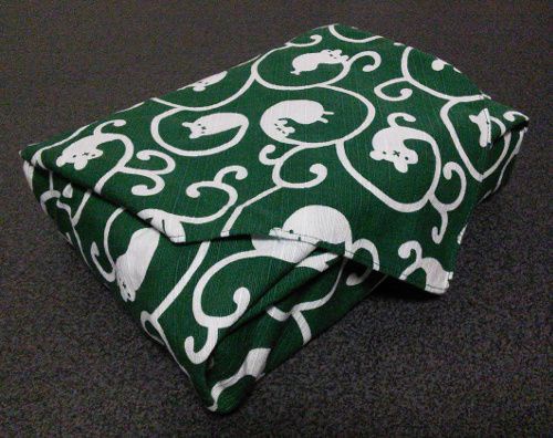 すた風呂敷 唐草 緑 綿 53cm