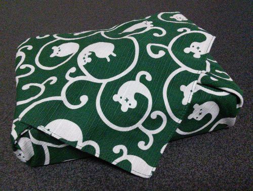 すた風呂敷 唐草 緑 綿 53cm
