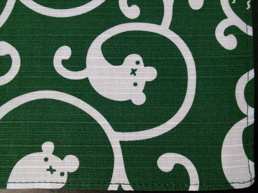 すた風呂敷 唐草 緑 綿 53cm