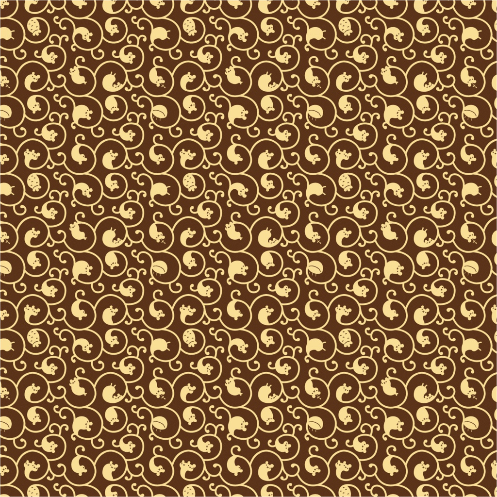 すた風呂敷 唐草 化繊 90cm プリン