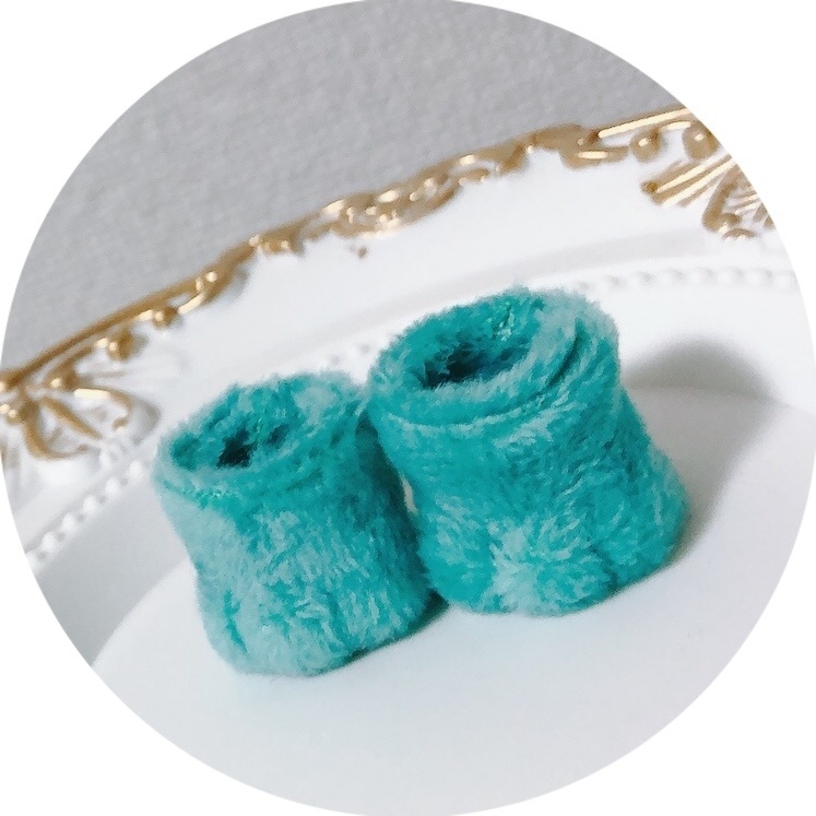 ニャンコぬい靴(ダークウォーターグリーン)