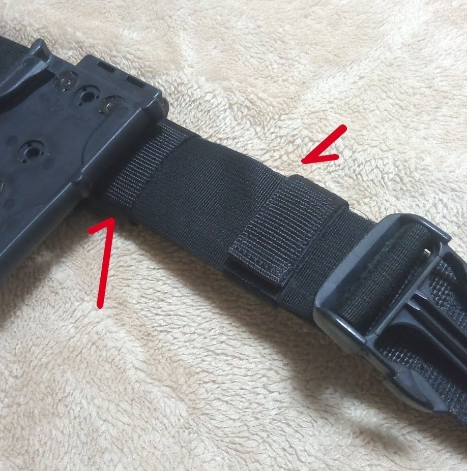 50mm幅ベルト対応 ベルトキーパー(黒×2ピンク×2)