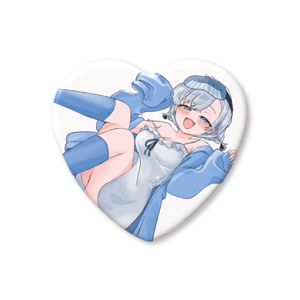 潮汐りら🌟ハート缶バッジ