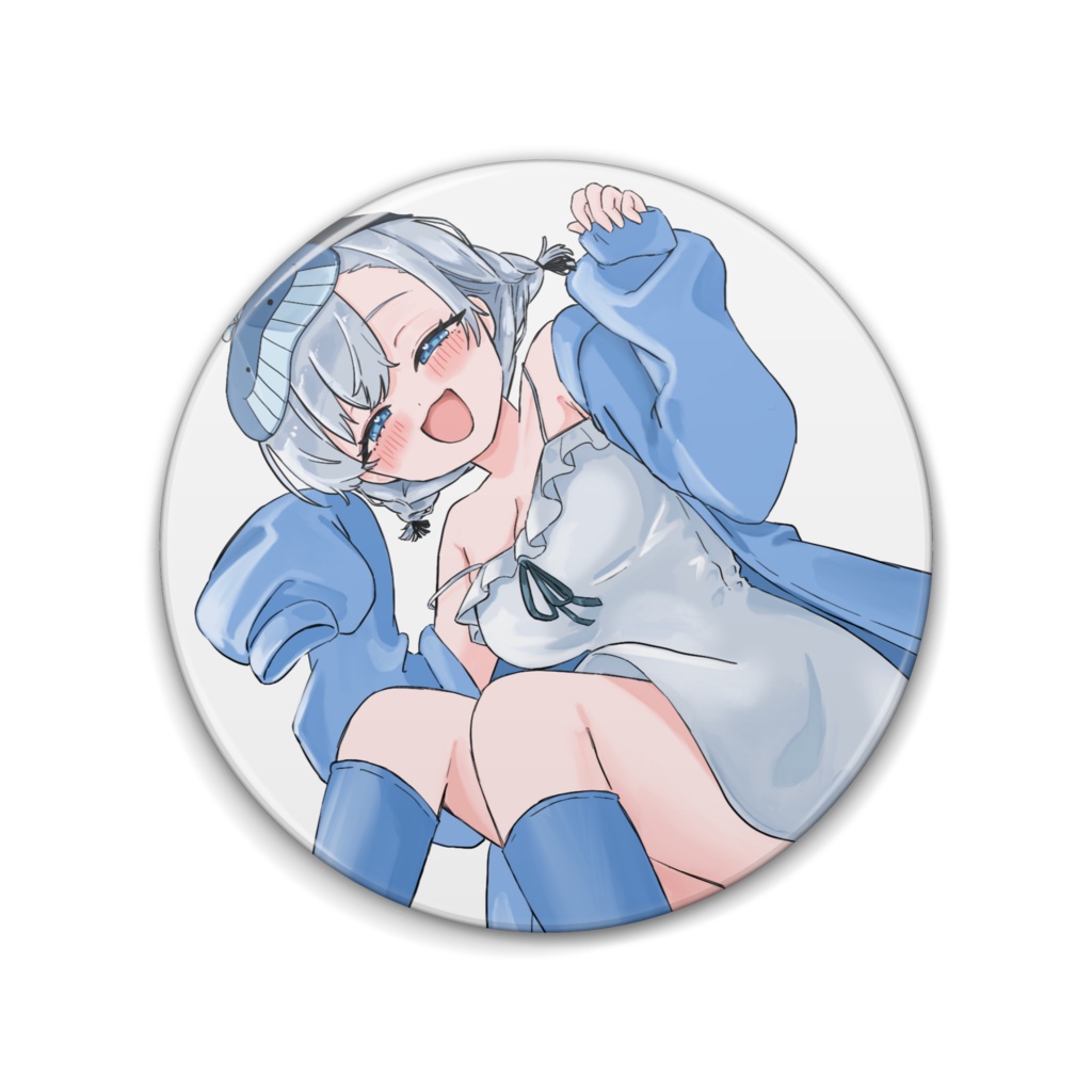 潮汐りら🌟まるい缶バッジ