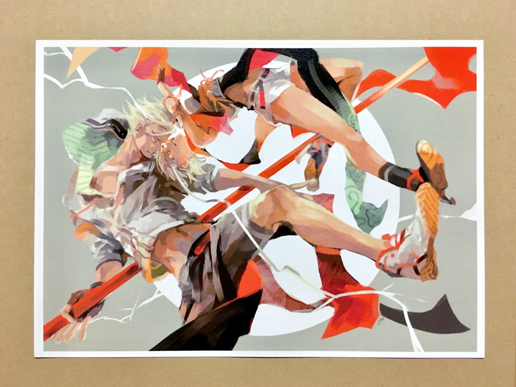 厳霊/稲妻 A5イラストカード