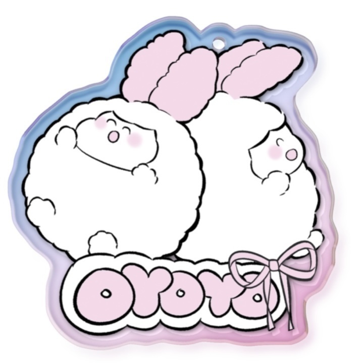 オーロラアクリルキーホルダー【およよ生誕際】