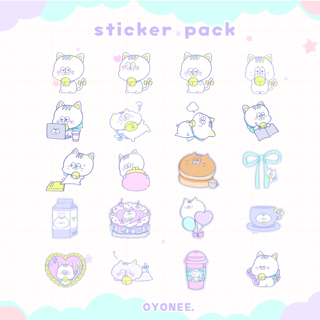 goodnotes/自由ノート/デジタルノート用【デジタルステッカー pack】