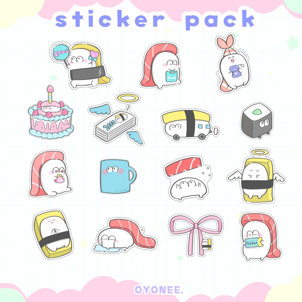 goodnotes/自由ノート/デジタルノート用【推し活用】【デジタルステッカーpack】