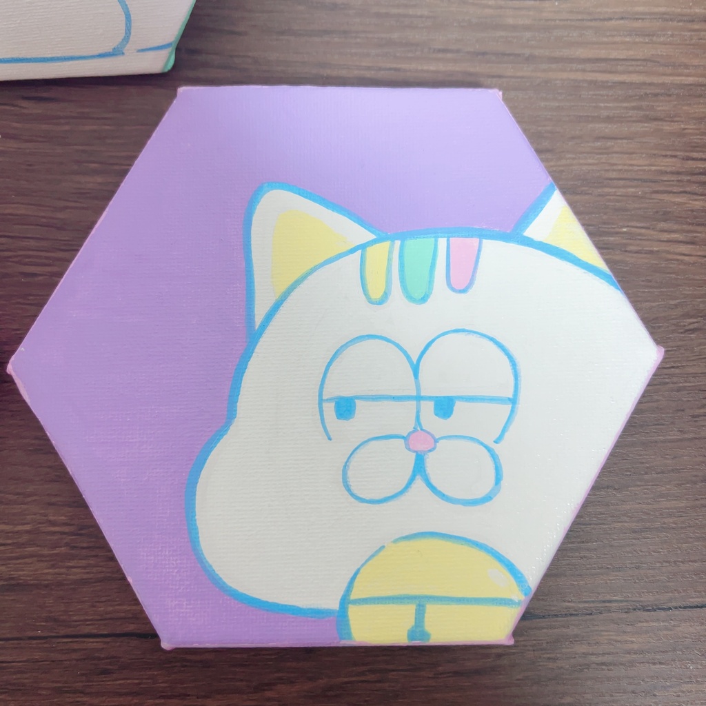 6角形原画パネル 動物