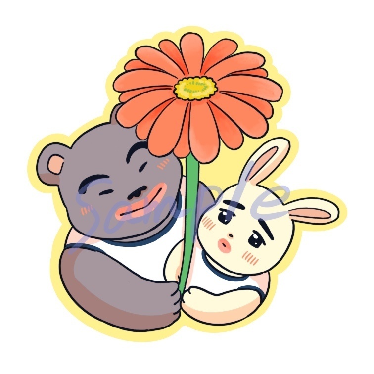 クマ河ウサ深マグネット