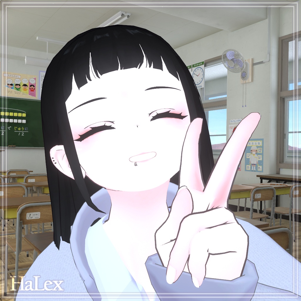 「くろなつ専用」 Kuronatsu Make up & Moon Eyes & Hair Colors + Horn detail Textures