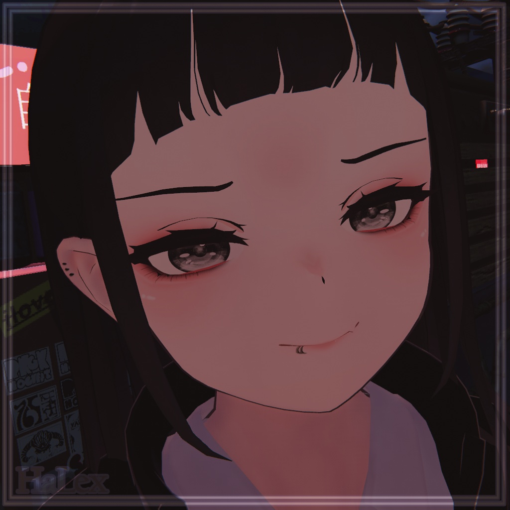 「くろなつ専用」 Kuronatsu Make up & Moon Eyes & Hair Colors + Horn detail Textures