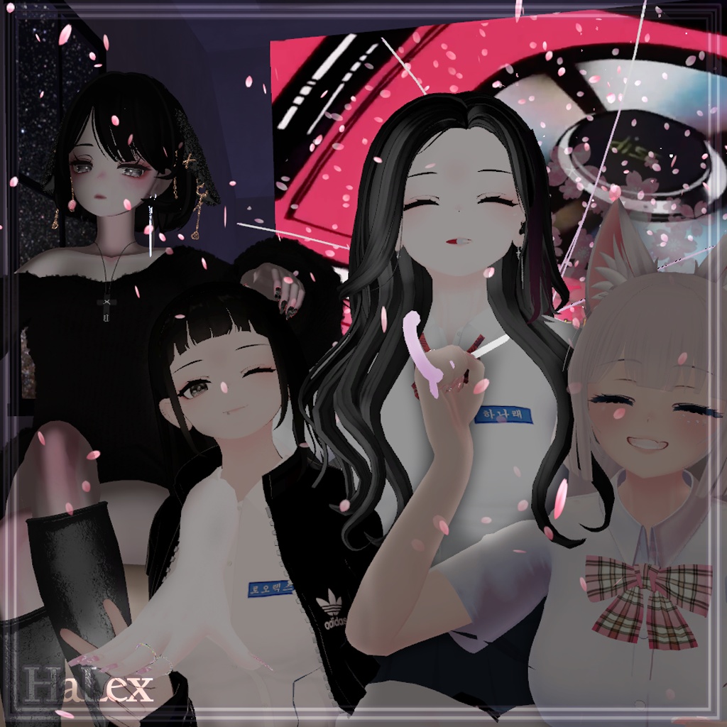 「くろなつ専用」 Kuronatsu Make up & Moon Eyes & Hair Colors + Horn detail Textures