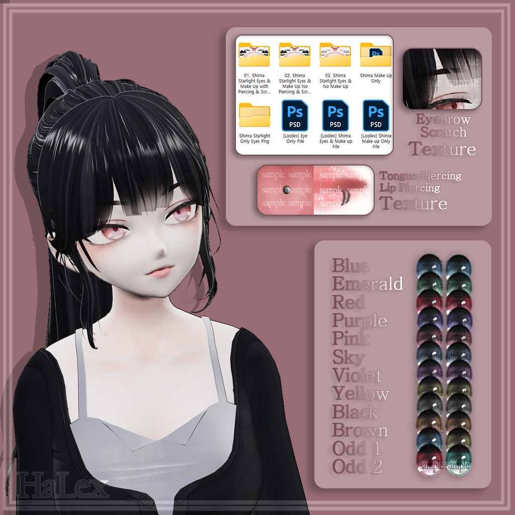 ๐ใๆฃฎ็พ
ๅฐ็จใ๐ Shinra STARLIGHT Eyes & Make up Textures