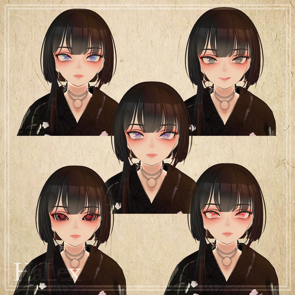 🏮「森羅専用」🏮 Shinra 巫女 Eyes & Make up Textures