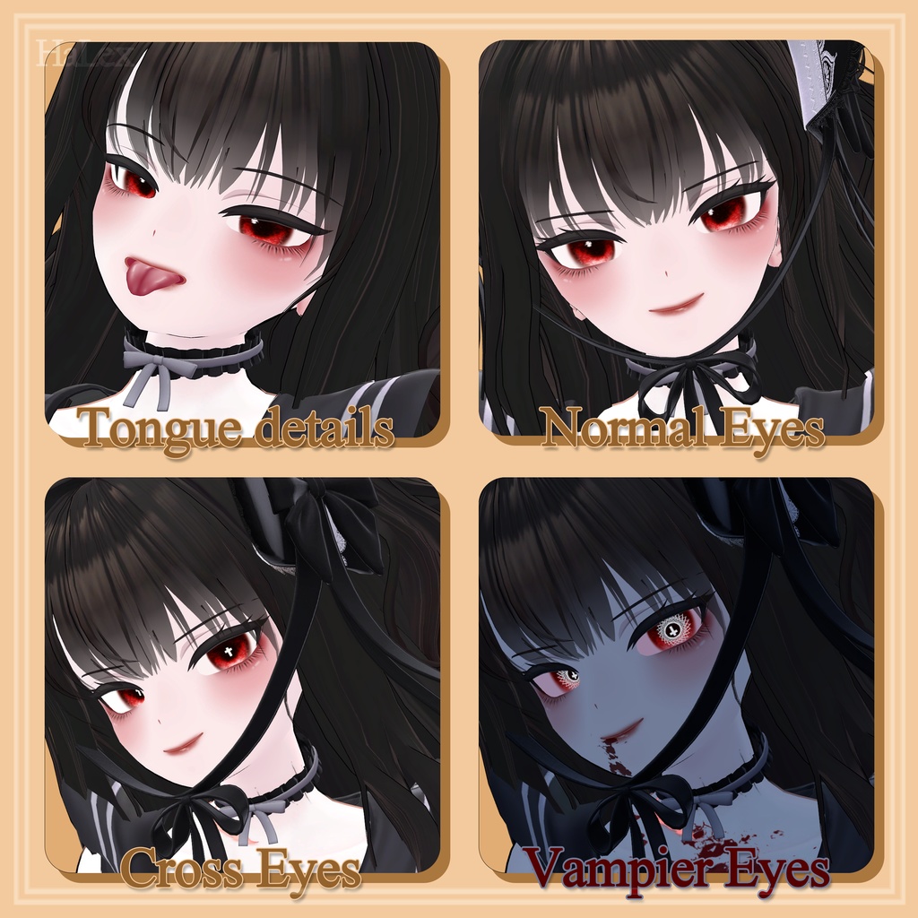 ๐ใ่ ๅฐ็จใ๐ Moe Vampire Make up & Eyes & Body Textures