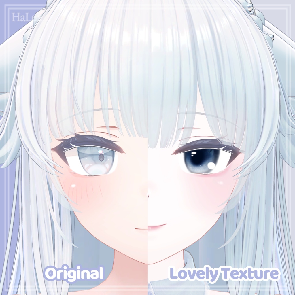 💙「珀杏」🤍 Hakua Lovely Texture Pack (Eyes, MakeUp, Body, Nail)
