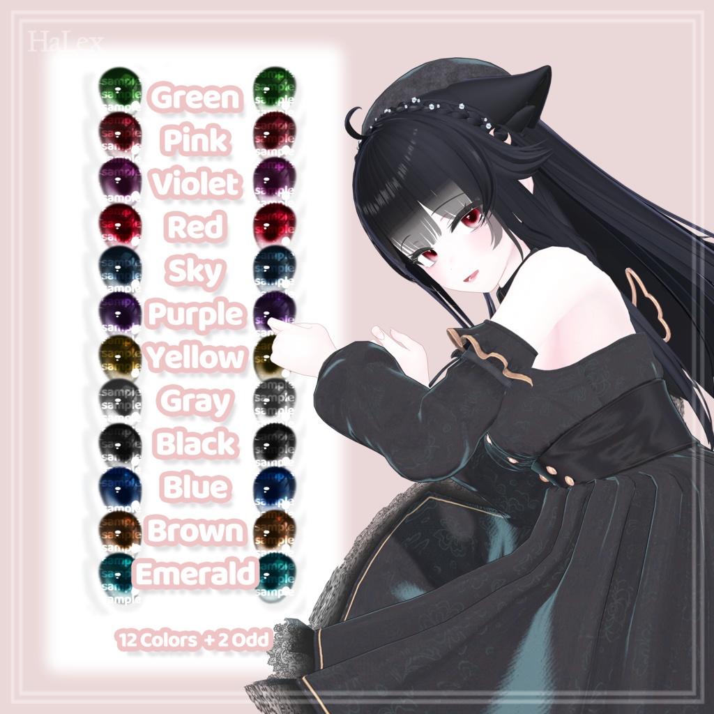 💙「珀杏」🤍 Hakua Lovely Texture Pack (Eyes, MakeUp, Body, Nail)